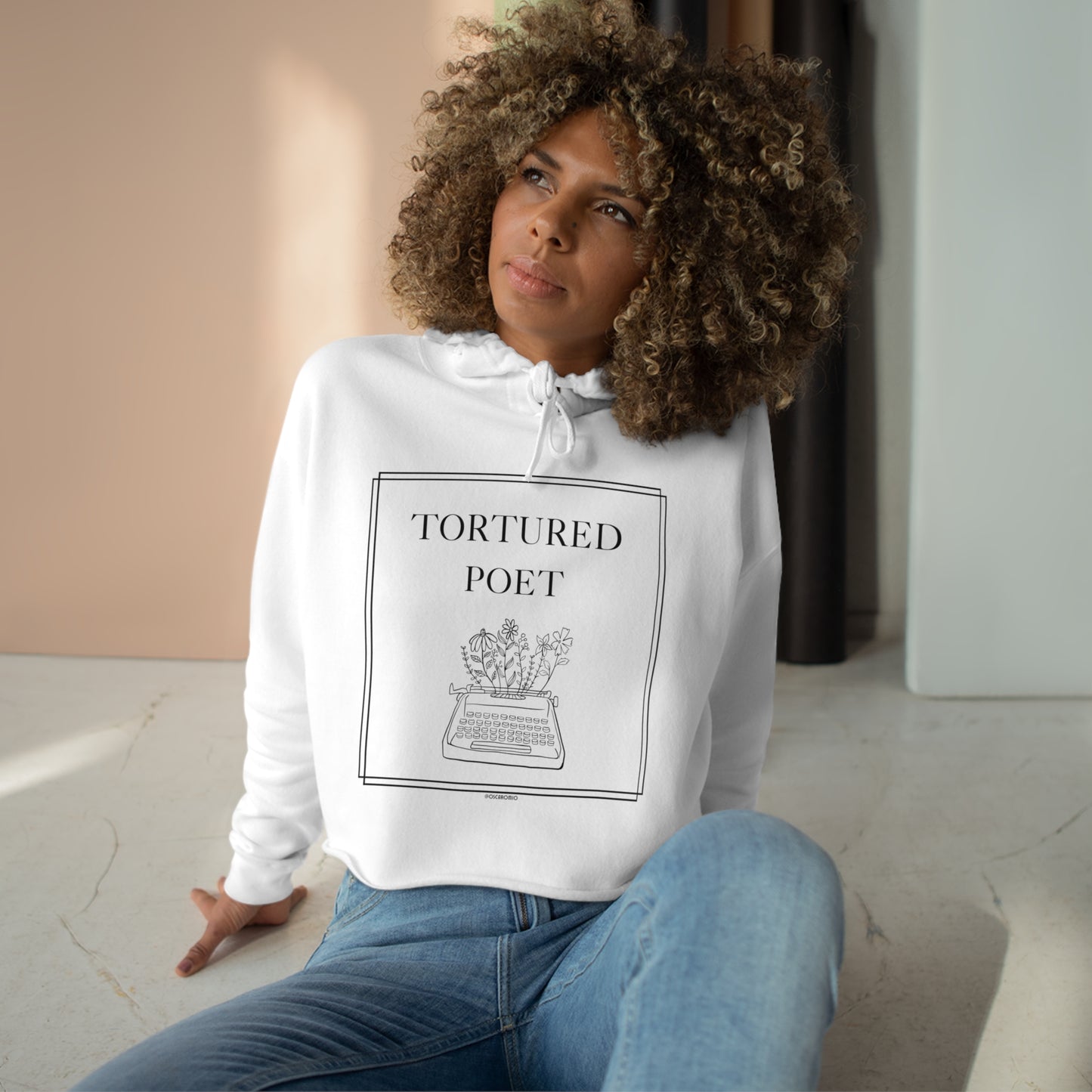 The Poet - Crop Hoodie