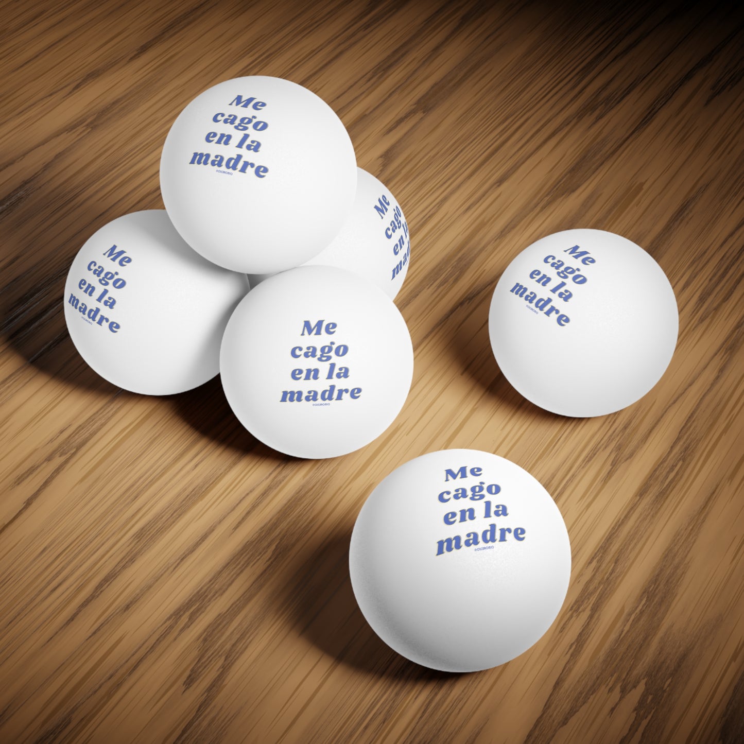 Me Cago En La Madre - Ping Pong Balls, 6 pcs