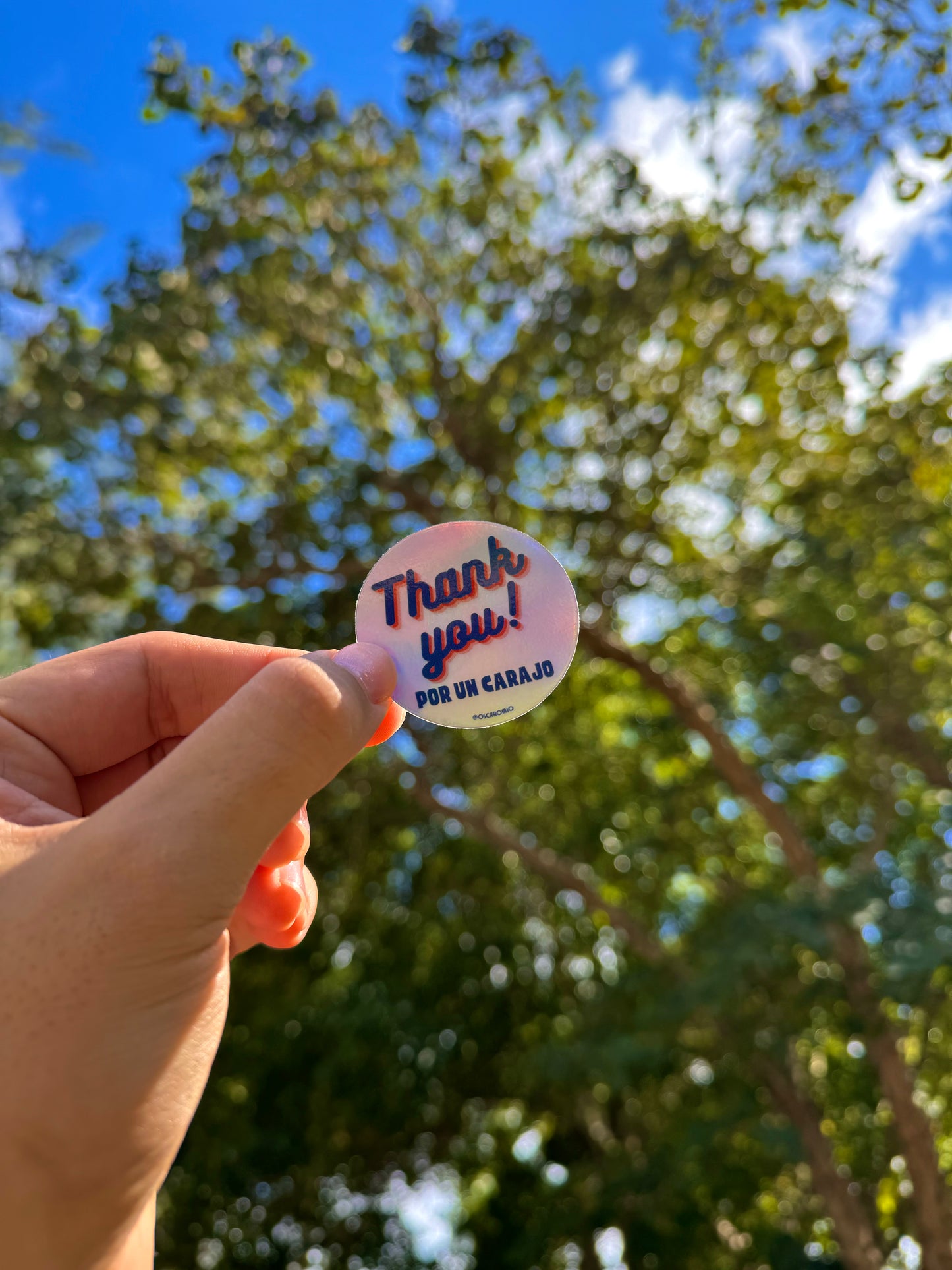 Thank you por un carajo - Holographic Sticker