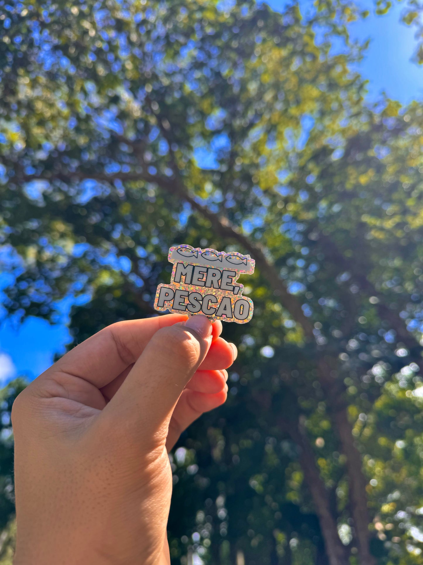 Mere Pescao - Glitter Sticker