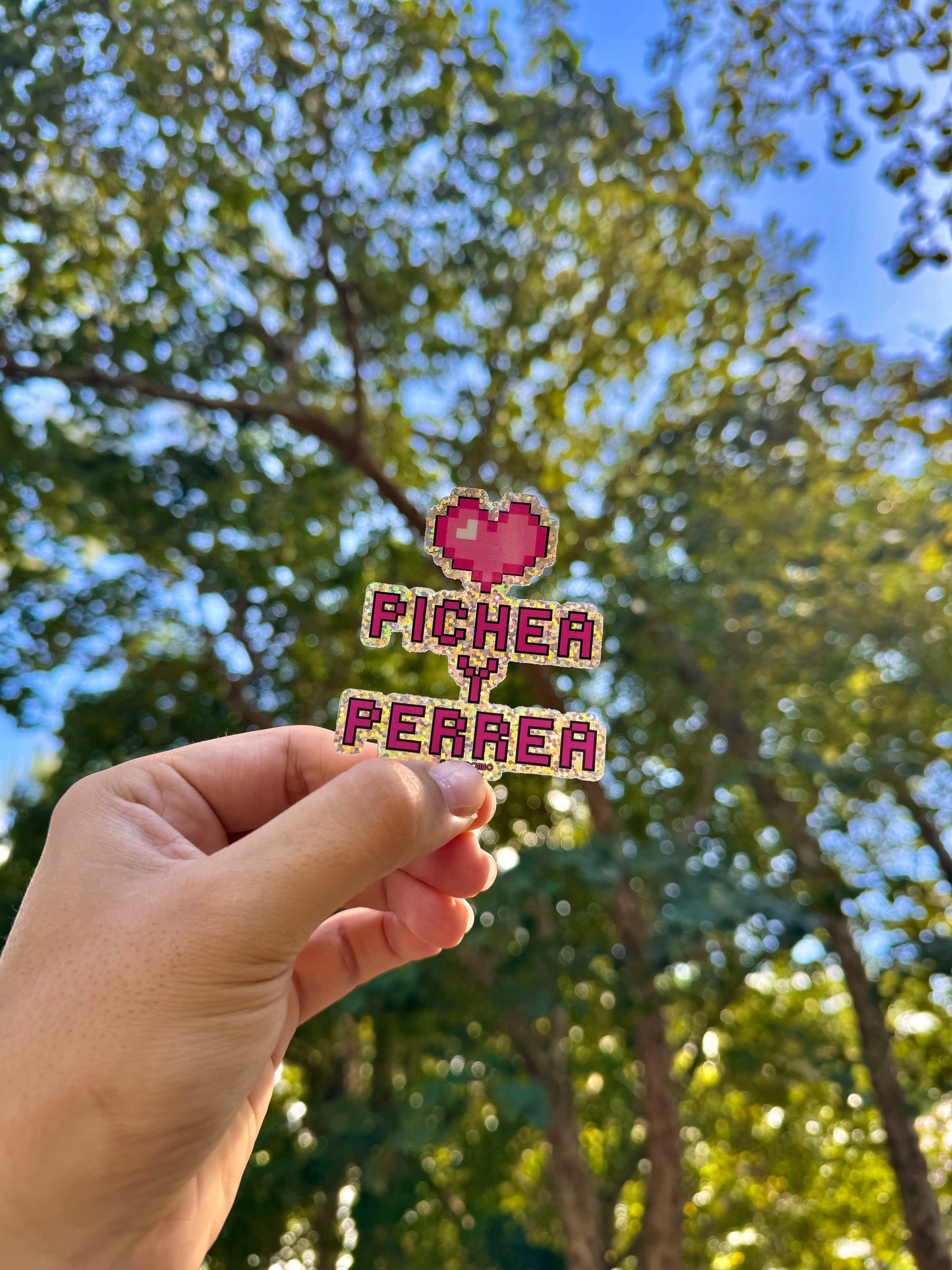 Pichea y Perrea - Glitter Sticker