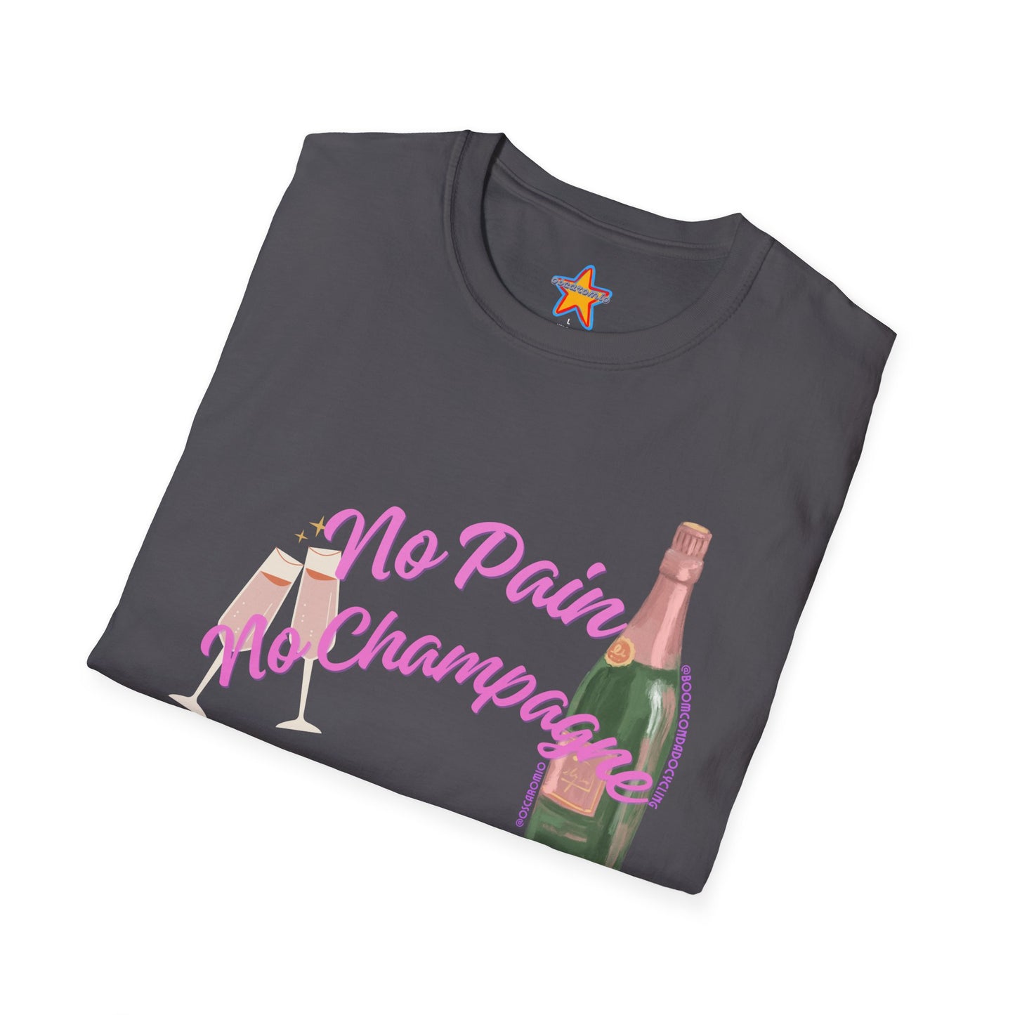 No Pain, No Champagne X @BoomCondadoCycling - T-Shirt COLLAB