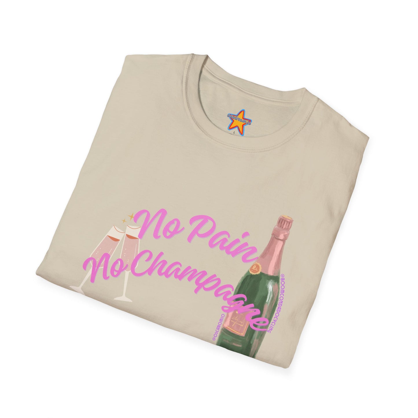 No Pain, No Champagne X @BoomCondadoCycling - T-Shirt COLLAB