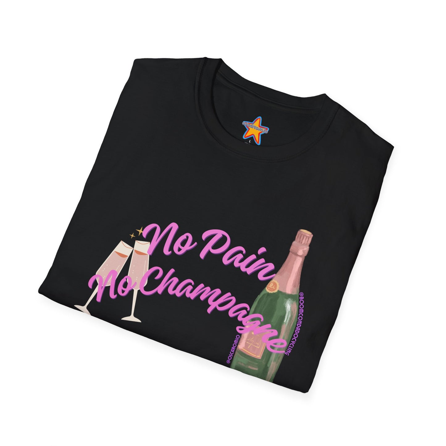 No Pain, No Champagne X @BoomCondadoCycling - T-Shirt COLLAB