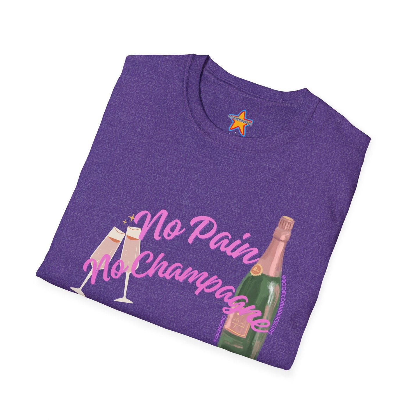 No Pain, No Champagne X @BoomCondadoCycling - T-Shirt COLLAB