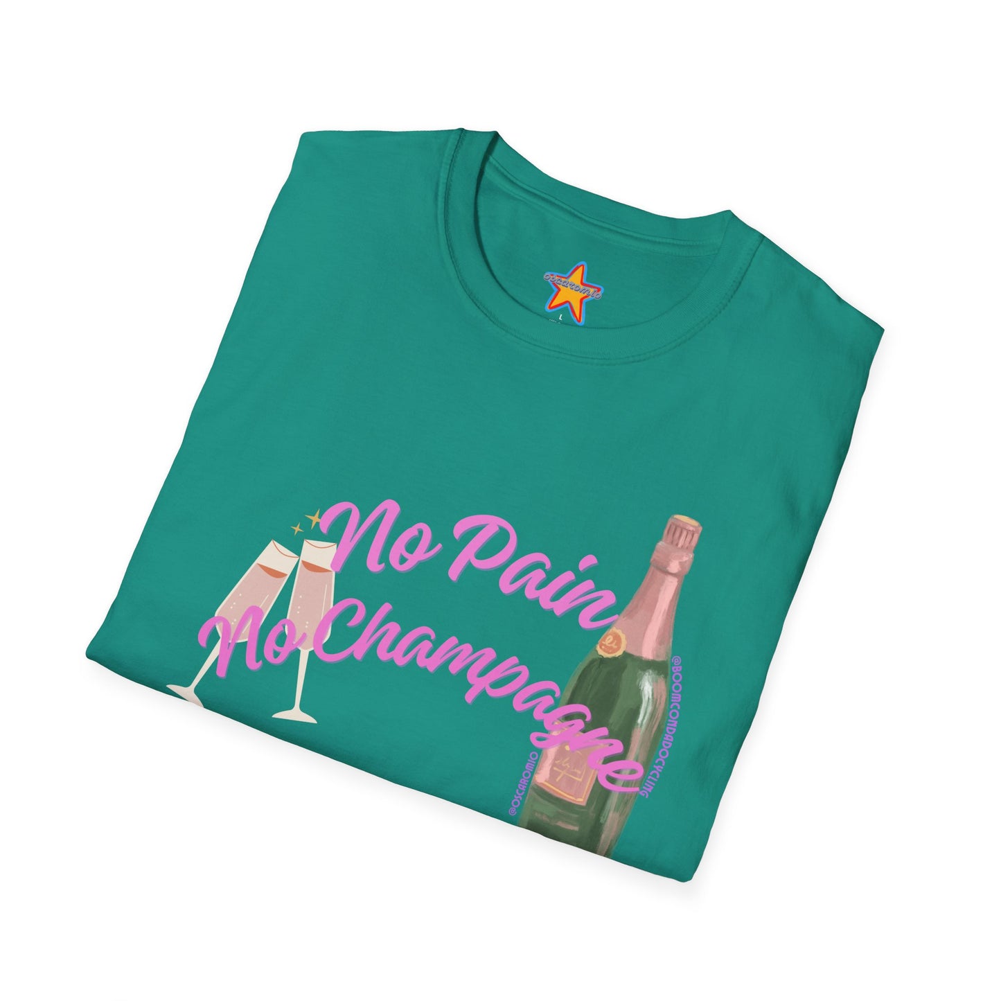 No Pain, No Champagne X @BoomCondadoCycling - T-Shirt COLLAB