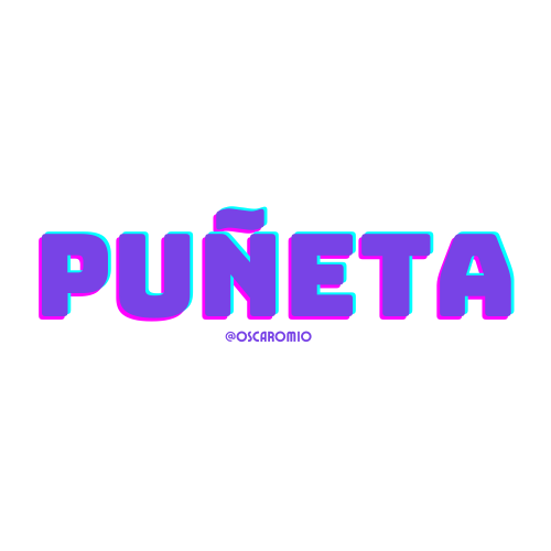 Puñeta - Glitter Sticker