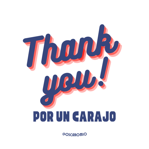 Thank you por un carajo - Holographic Sticker